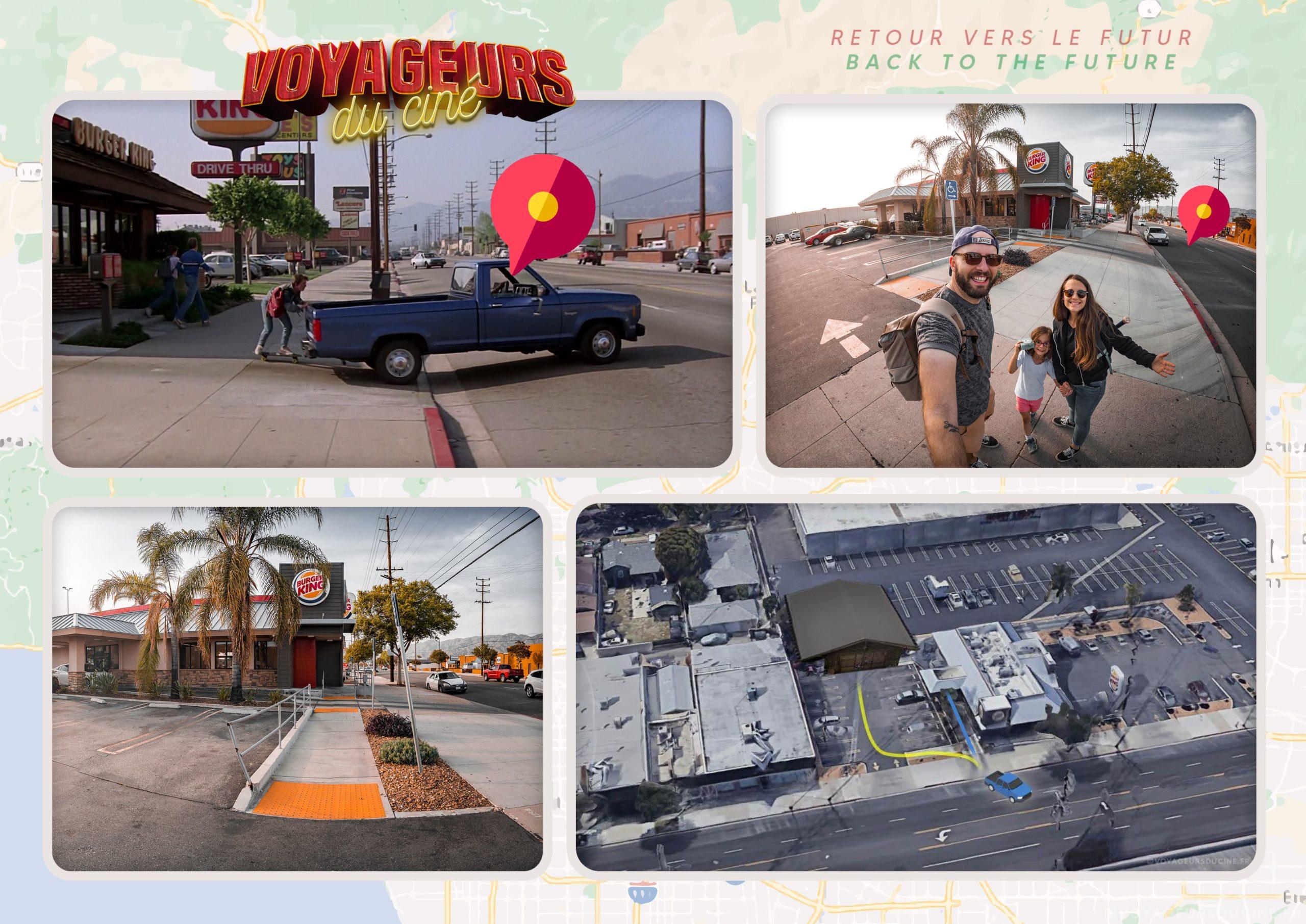 Burger King dans retour vers le futur - Burger King in Los Angeles Back to the future