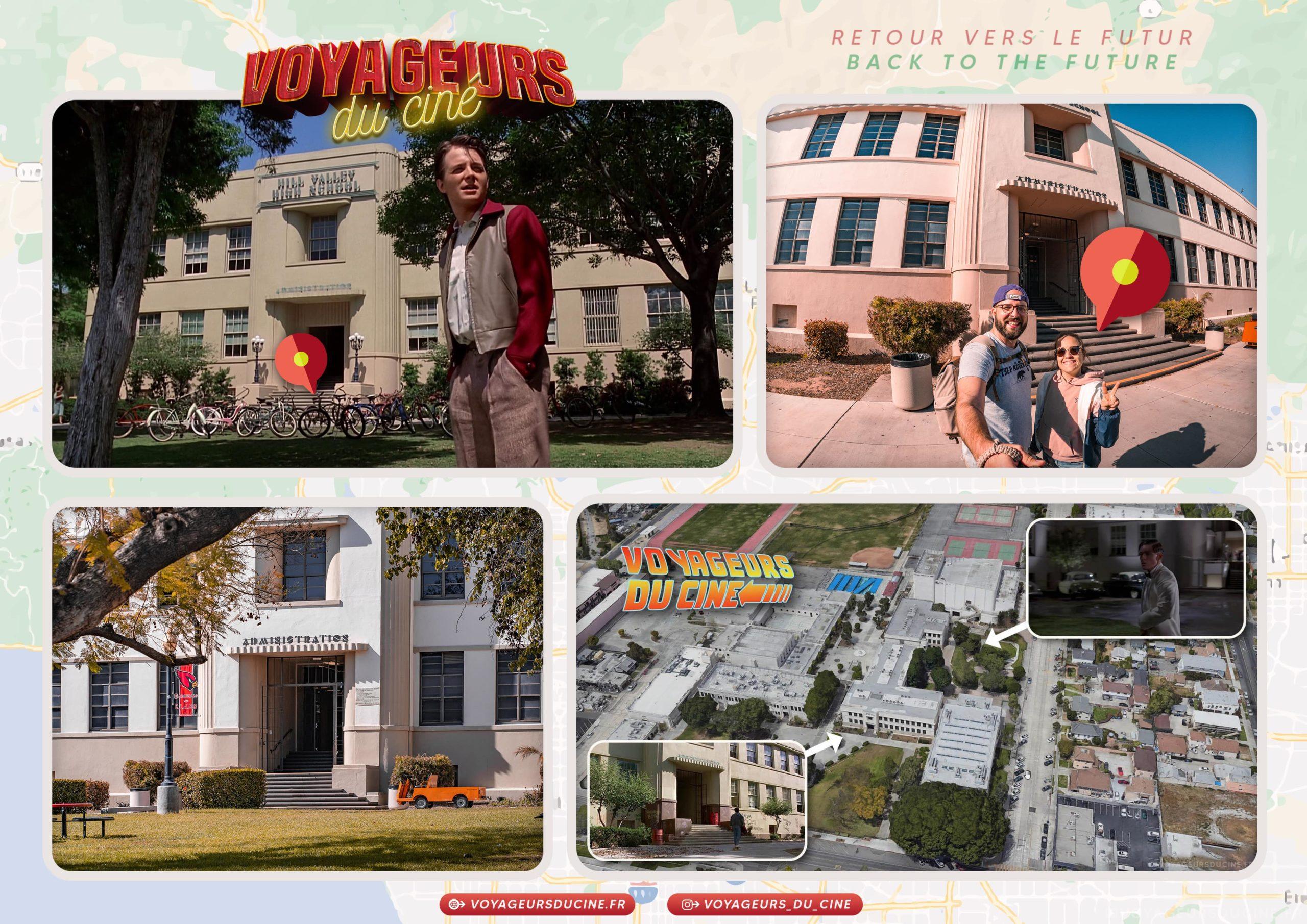 Lycee dans retour vers le futur Hill Valley High School in Back to the future