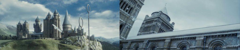 chateau ecole de poudlard evolution dans le premier film