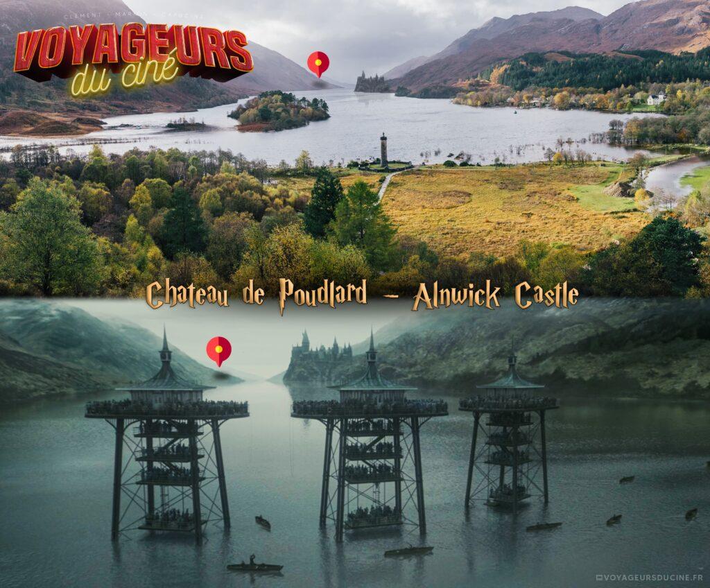 Emplacement du château de Poudlard au Glenffinnan Viaduc